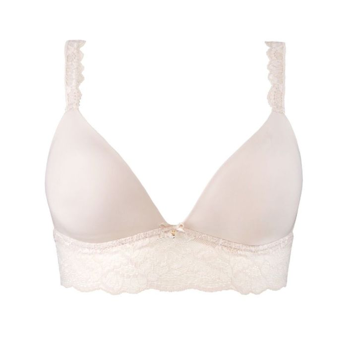 Sweet Longline BH - Florales Weiss